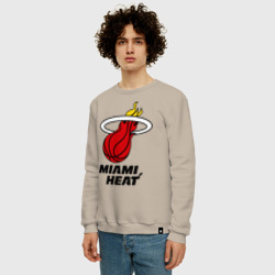 Мужской свитшот хлопок Miami Heat-logo - фото 2