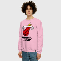 Мужской свитшот хлопок Miami Heat-logo - фото 2