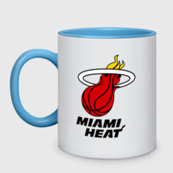 Кружка двухцветная Miami Heat-logo
