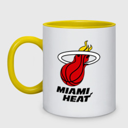 Кружка двухцветная Miami Heat-logo