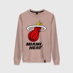 Женский свитшот хлопок Miami Heat-logo