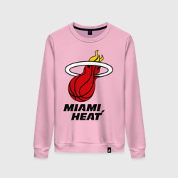 Женский свитшот хлопок Miami Heat-logo