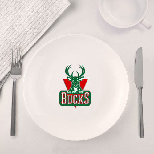 Набор: тарелка + кружка Milwaukee Bucks - logo - фото 4