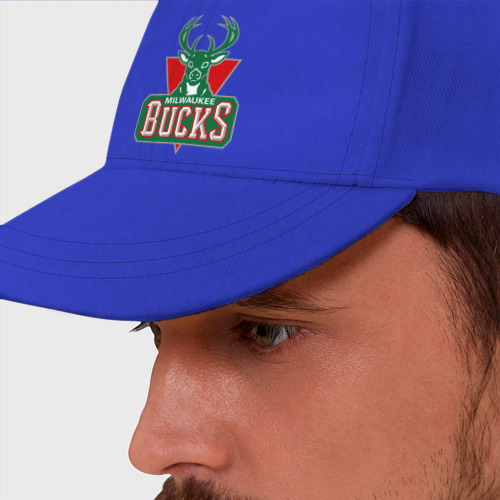 Бейсболка Milwaukee Bucks - logo, цвет синий - фото 2