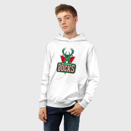 Детская толстовка хлопок Milwaukee Bucks - logo - фото 6