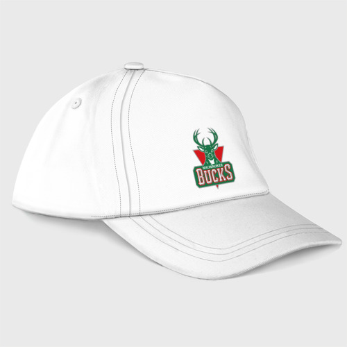 Бейсболка Milwaukee Bucks - logo, цвет белый