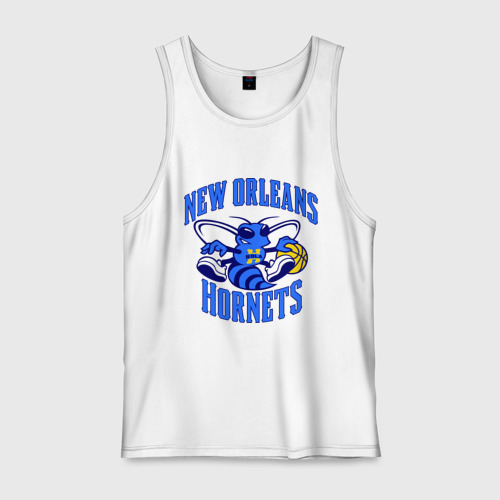 Мужская майка хлопок New Orleans Hornets, цвет белый