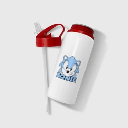 Бутылка для воды с трубочкой Соник - фото 2