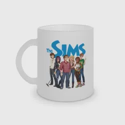 Кружка матовая стеклянная The Sims Heroes
