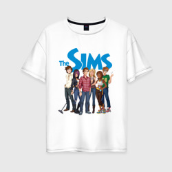 Женская футболка хлопок Oversize The Sims Heroes