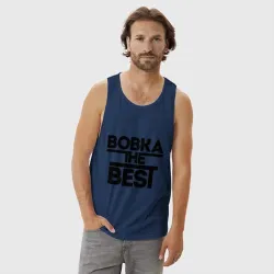 Мужская майка хлопок Вовка the best - фото 2