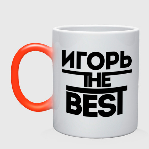 Кружка хамелеон Игорь the best