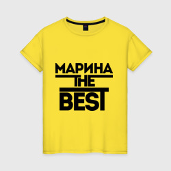 Женская футболка хлопок Марина the best