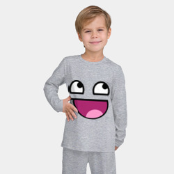 Детская пижама с лонгсливом хлопок Улыбчивый мем - фото 2