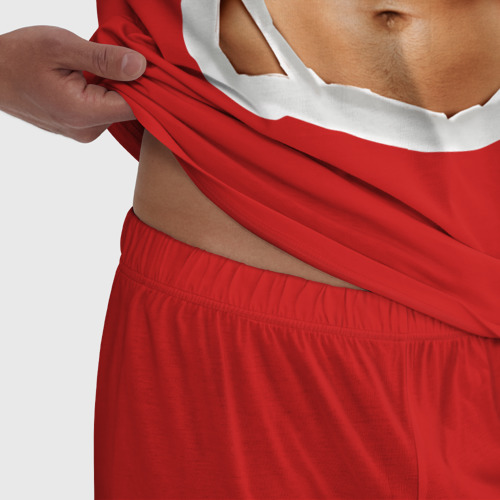 Мужская пижама хлопок Идеальный пресс, цвет красный - фото 6