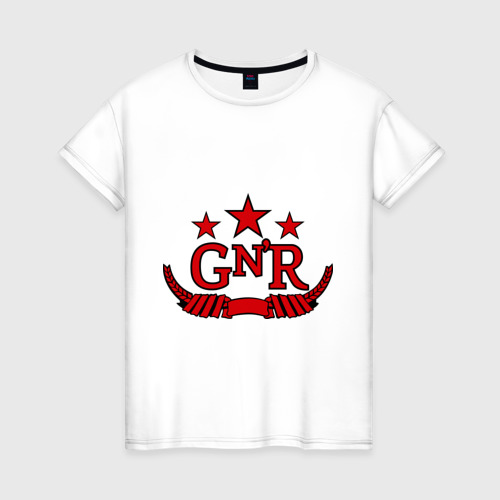 Женская футболка хлопок GNR red