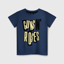 Детская футболка хлопок Guns n roses cream