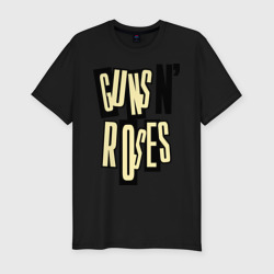Guns n roses cream – Футболка приталенная из хлопка с принтом купить