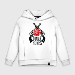 Детское худи Oversize хлопок Guns n roses rose