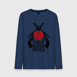 Мужской лонгслив хлопок Guns n roses rose