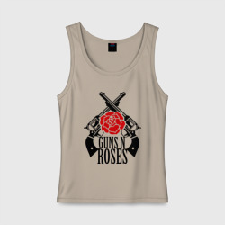 Женская майка хлопок Guns n roses rose