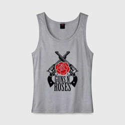 Женская майка хлопок Guns n roses rose