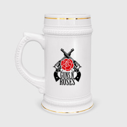 Кружка пивная Guns n roses rose