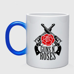 Кружка хамелеон Guns n roses rose