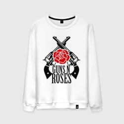 Мужской свитшот хлопок Guns n roses rose