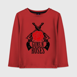 Детский лонгслив хлопок Guns n roses rose