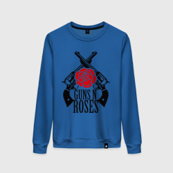 Женский свитшот хлопок Guns n roses rose