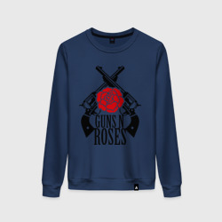 Женский свитшот хлопок Guns n roses rose