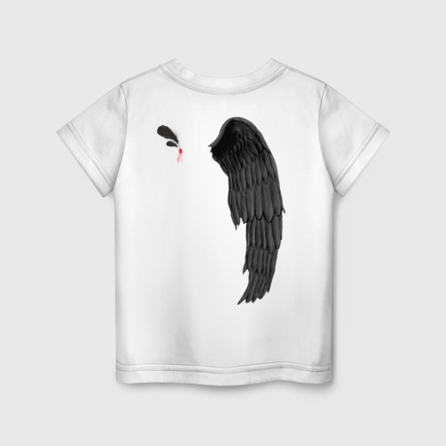 Детская футболка хлопок Pain wing, цвет белый - фото 2