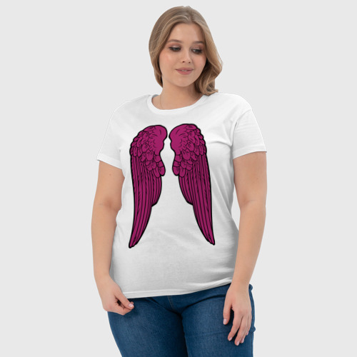 Женская футболка хлопок Purple wings - фото 6
