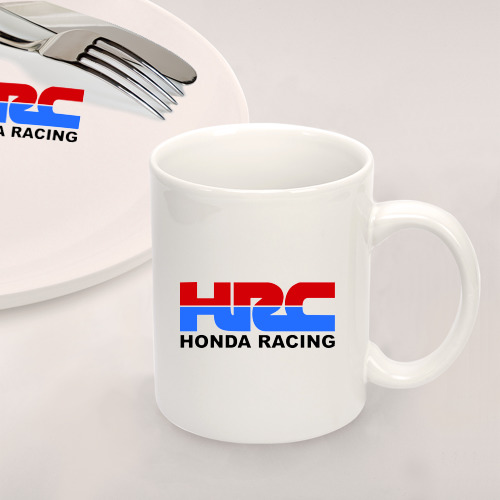 Набор: тарелка + кружка HRC Honda Racing - фото 2