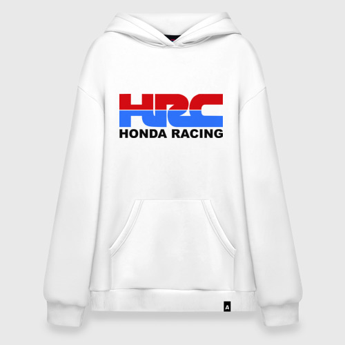 Худи SuperOversize хлопок HRC Honda Racing, цвет белый