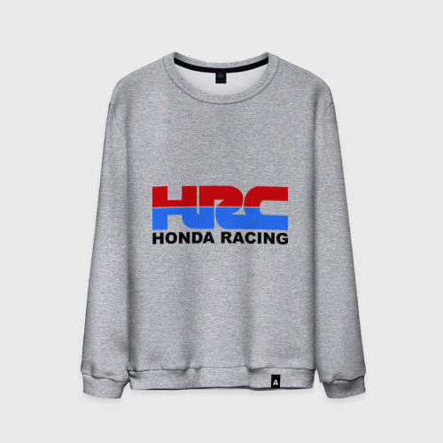 Мужской свитшот хлопок HRC Honda Racing, цвет меланж