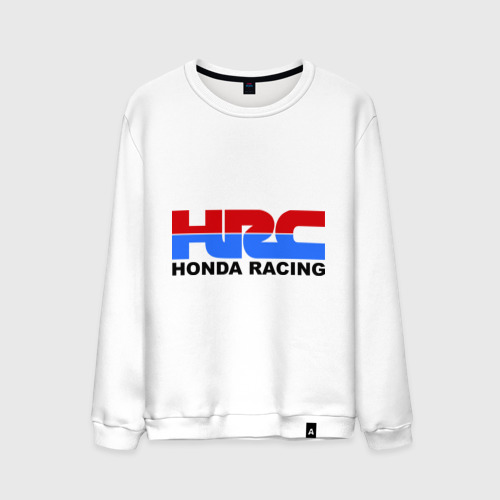 Мужской свитшот хлопок HRC Honda Racing, цвет белый