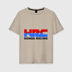 Женская футболка хлопок Oversize HRC Honda Racing