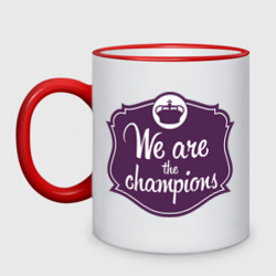 Кружка двухцветная We are the champions