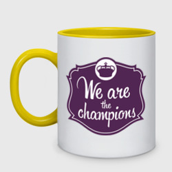 Кружка двухцветная We are the champions