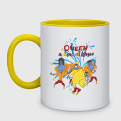Кружка двухцветная Queen A Kind of Magic