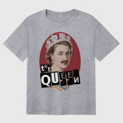 Женская футболка хлопок Oversize The Queen