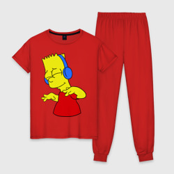 Женская пижама хлопок Барт в наушниках