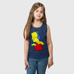 Детская майка хлопок Барт в наушниках - фото 2