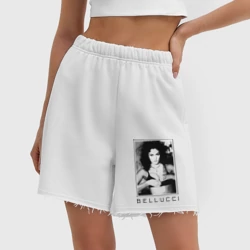 Женские шорты oversize футер хлопок Monica Bellucci black - фото 2