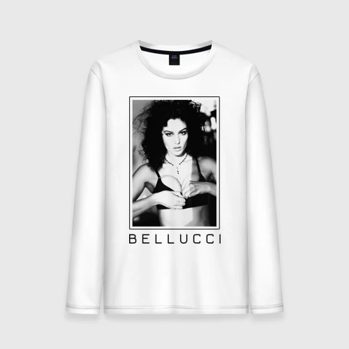 Мужской лонгслив хлопок Monica Bellucci black