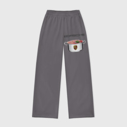 Женские брюки oversize без начеса хлопок Borsche