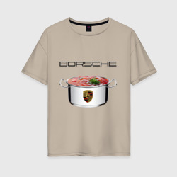 Женская футболка хлопок Oversize Borsche