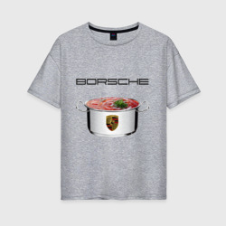 Женская футболка хлопок Oversize Borsche